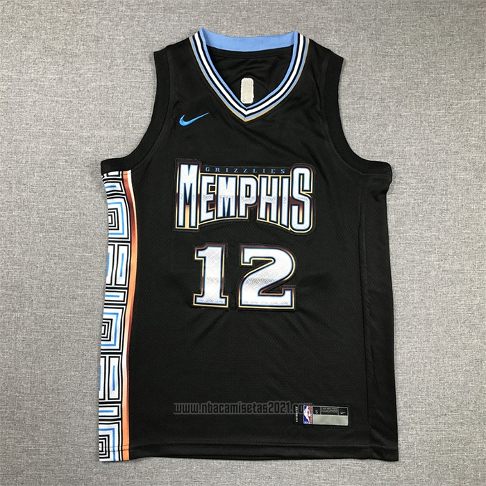 Camiseta Nino Memphis Grizzlies Ja Morant #12 Ciudad 2022-23 Negro
